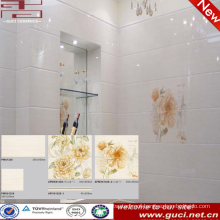 ceramic tile flower design for bathroom 300X600mm wall tile